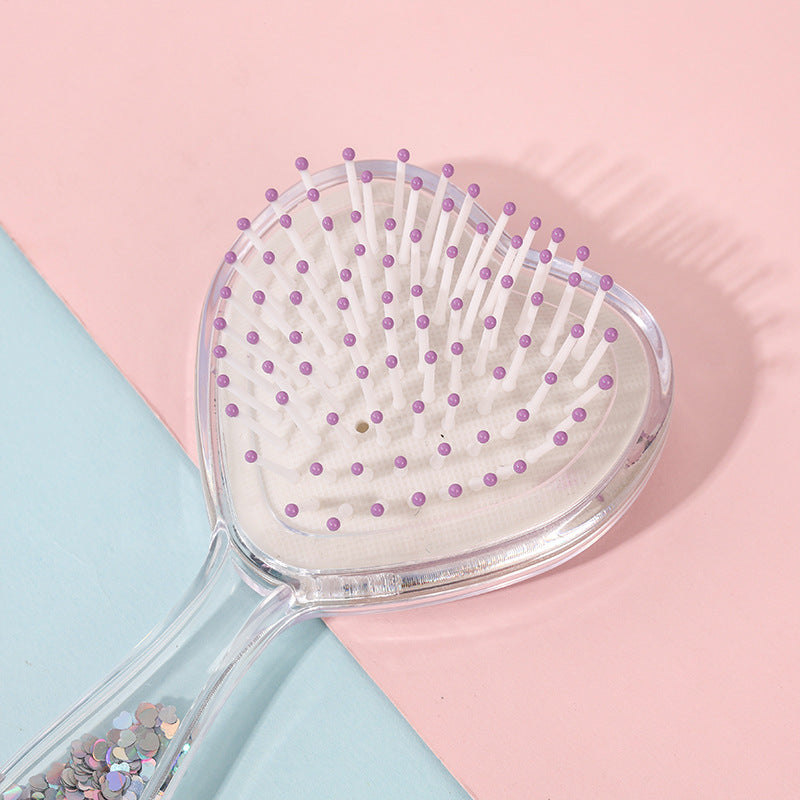 Detangling Hair Brush - Pink Heart - Twisty Locks - Kids and Women Hair Accessories, Fashion Clothing and Jewellery India