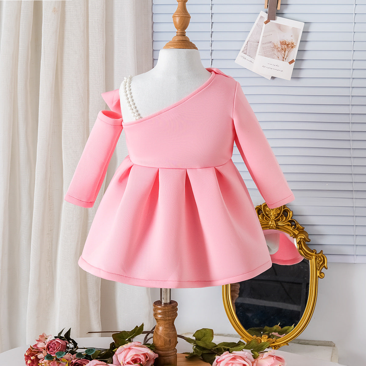 Blush Bow Birthday Dress