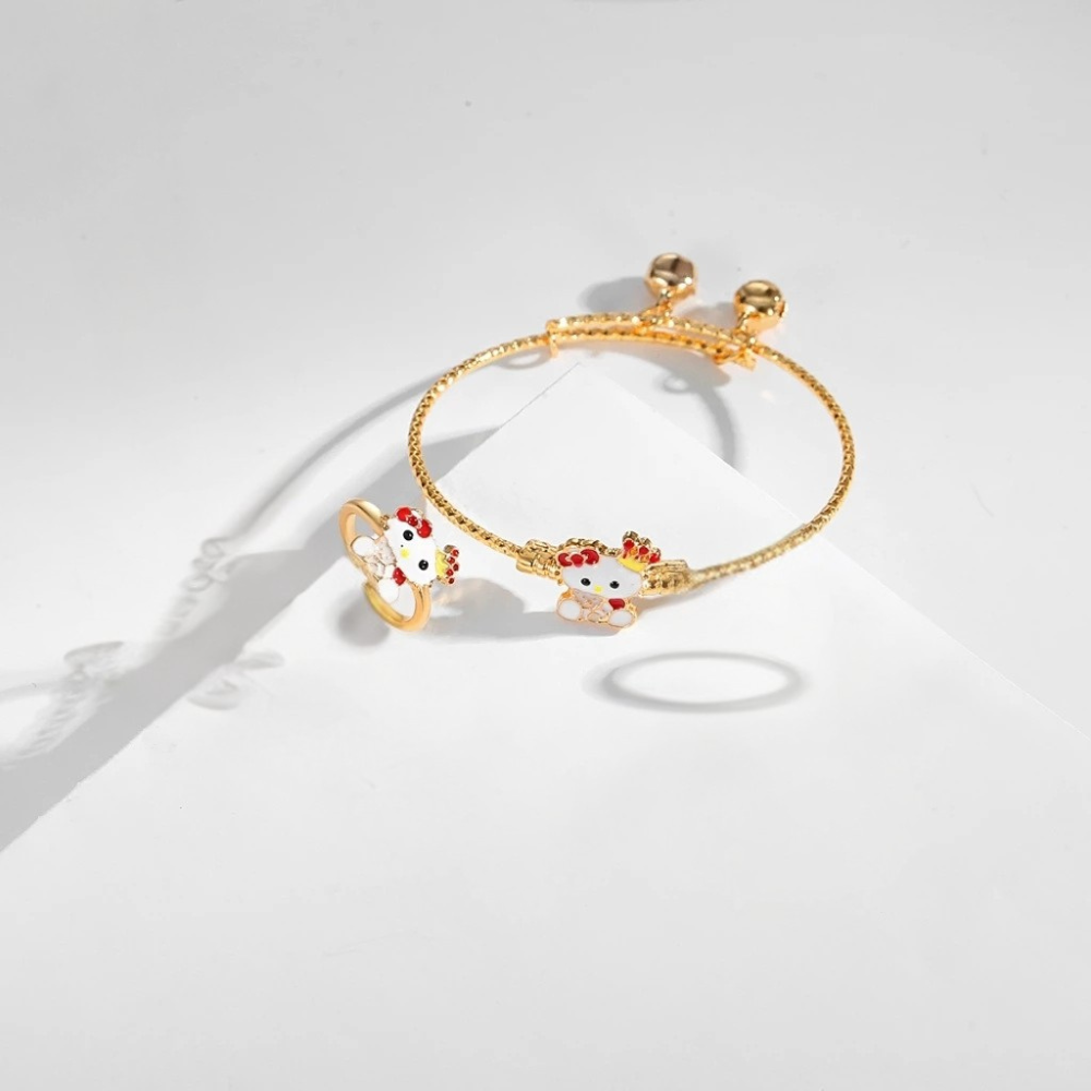 Kitty Jewellery Set- Crown - Twisty Locks - Kids and Women Hair Accessories, Fashion Clothing and Jewellery India