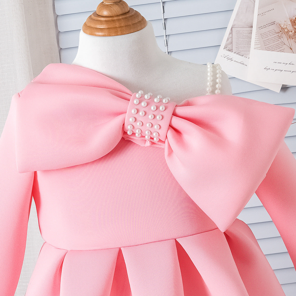 Blush Bow Birthday Dress