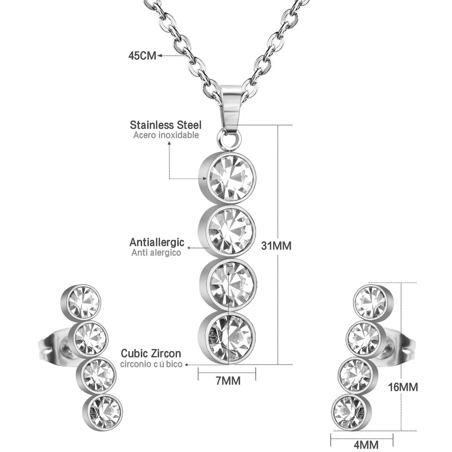 Crystal Stack Drop jewellery set lifestyle shot – women's gold jewellery India