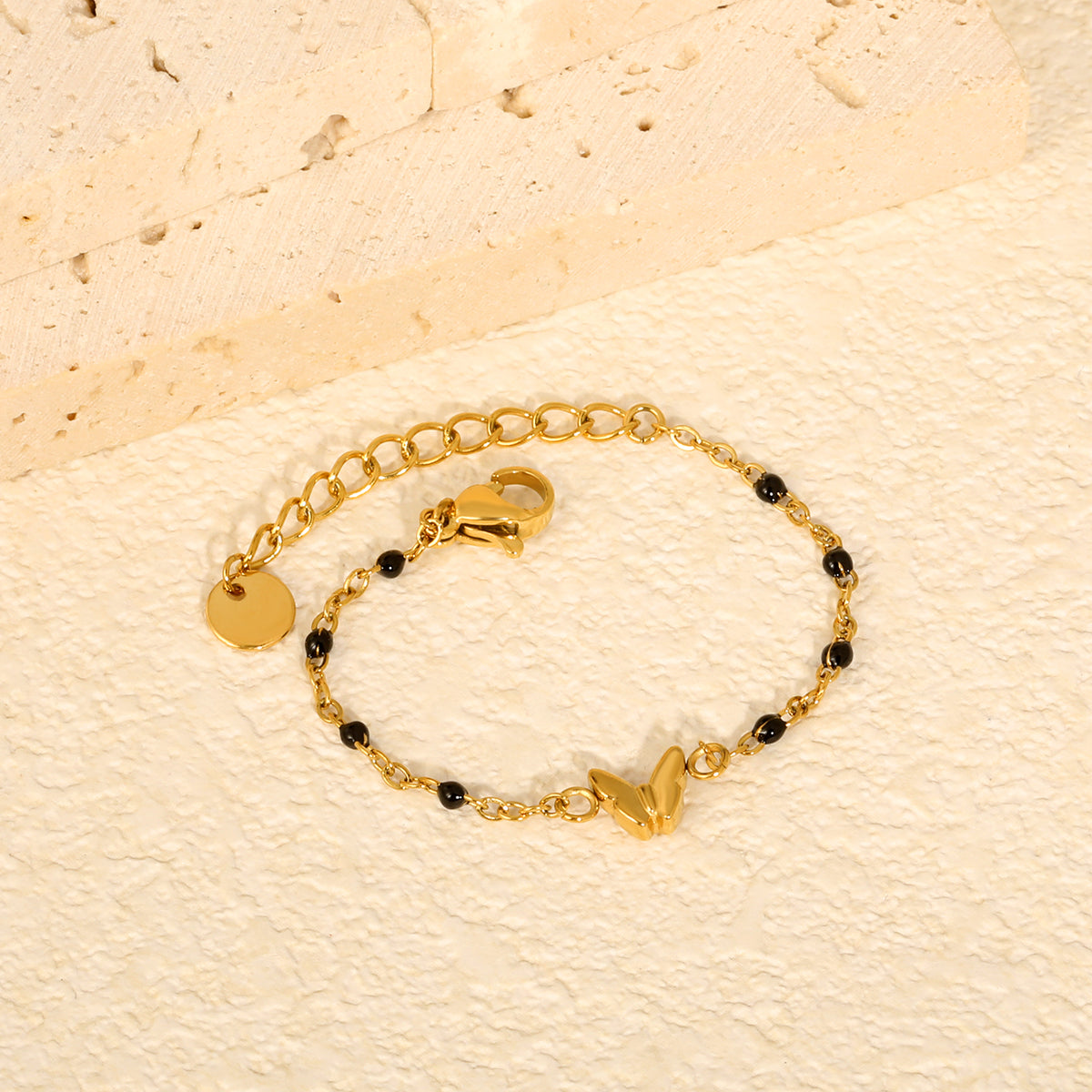 Gold Butterfly Nazariya 18K Gold Plated Children's Bracelet