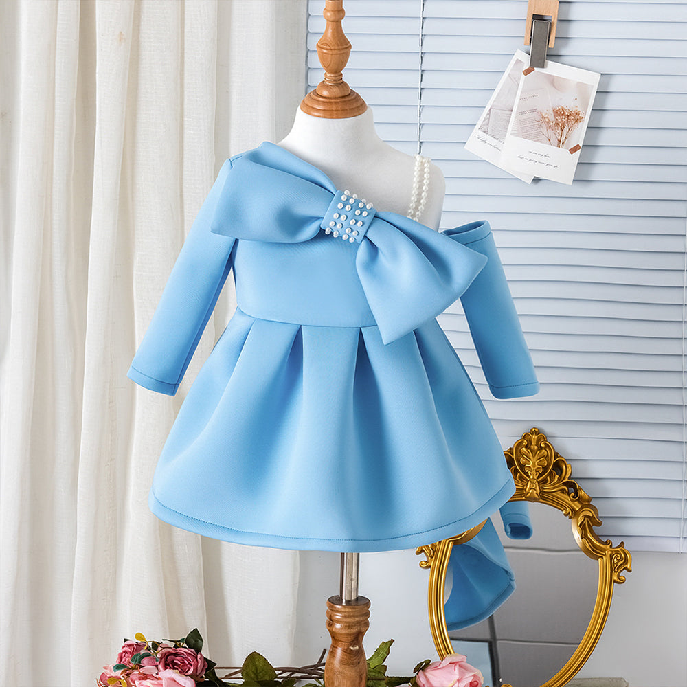 Sky Bow Birthday Dress