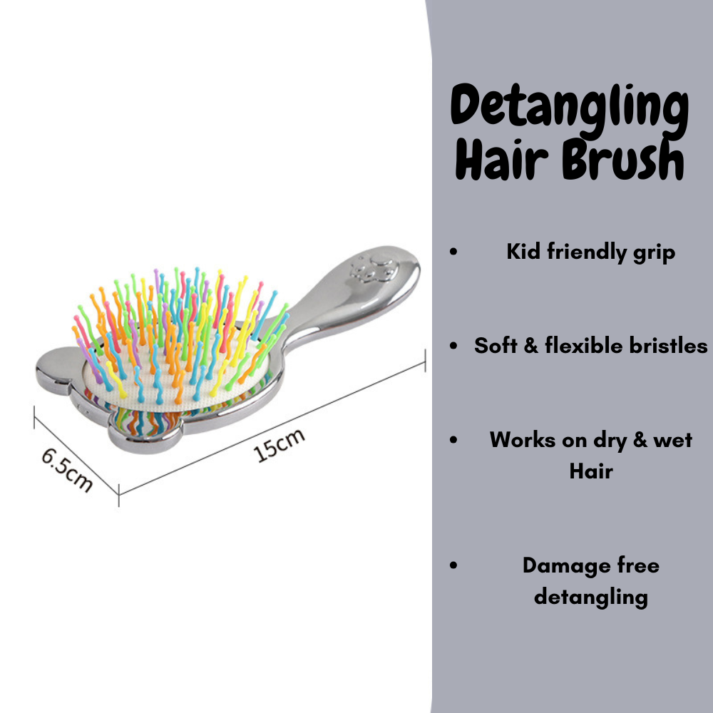 Detangling Hair Brush - Bronze - Twisty Locks - Kids and Women Hair Accessories, Fashion Clothing and Jewellery India