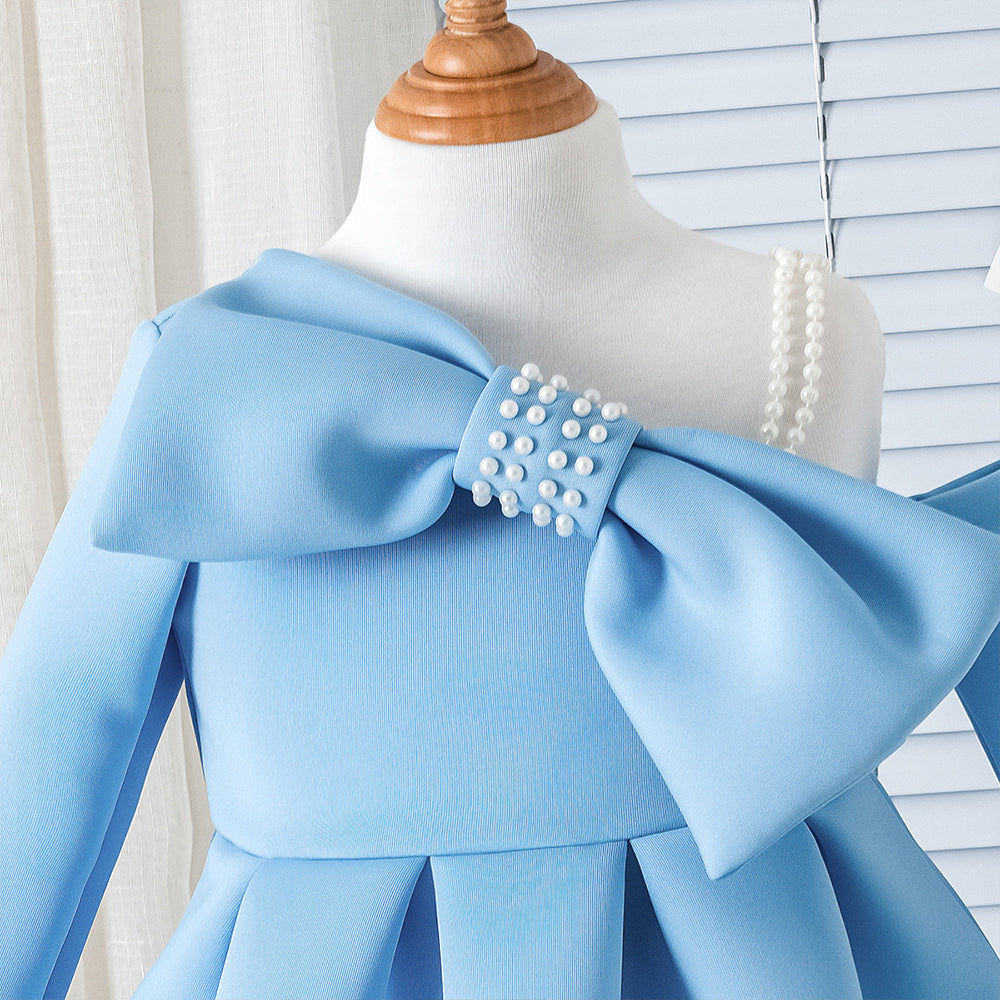 Sky Bow Birthday Dress