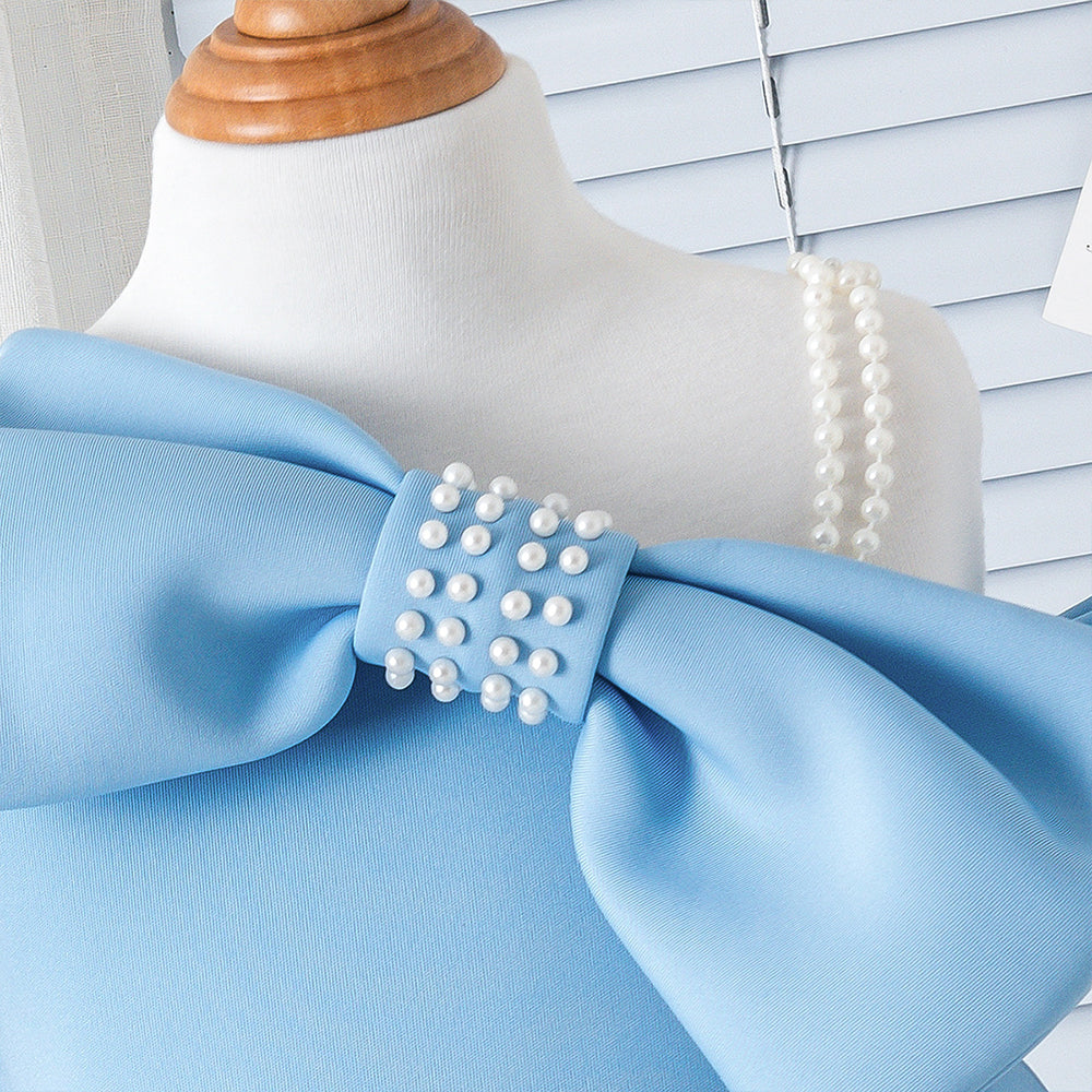 Sky Bow Birthday Dress
