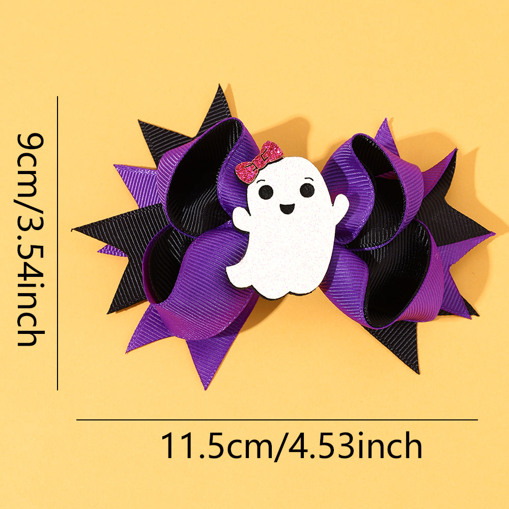Spooky Cute Ghost Hair Bow - Set of 2
