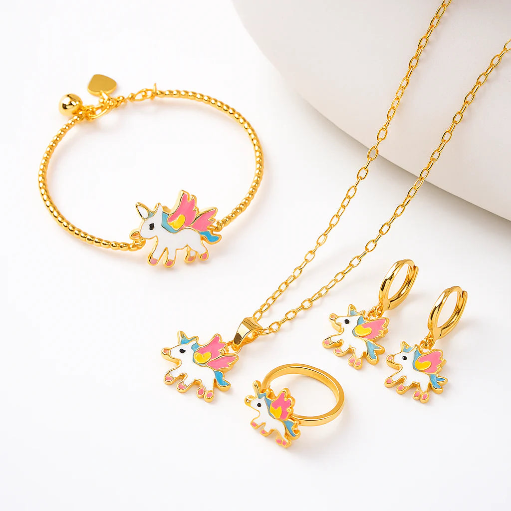 9 PIECE Unicorn Gift Bundle - Twisty Locks - Kids and Women Hair Accessories, Fashion Clothing and Jewellery India