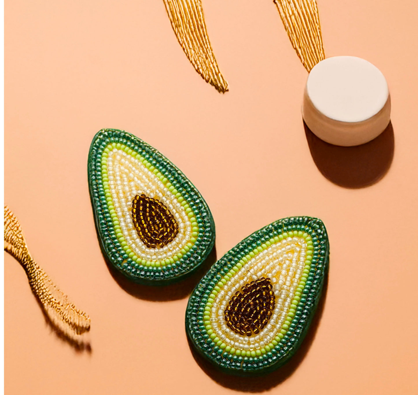 Avacado Embroidered Hair Clips Set - Twisty Locks - Kids and Women Hair Accessories, Fashion Clothing and Jewellery India