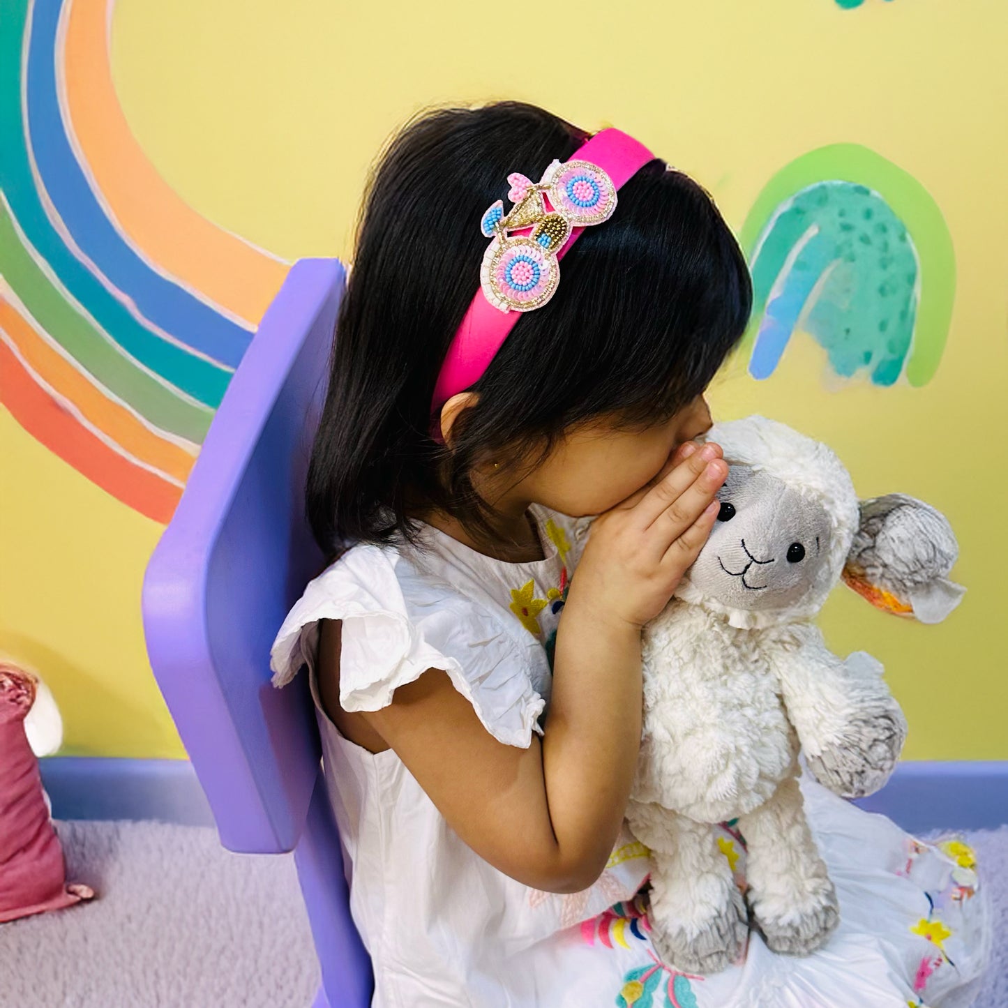 Bicycle Satin Hairband - Twisty Locks - Kids Hair Accessories India