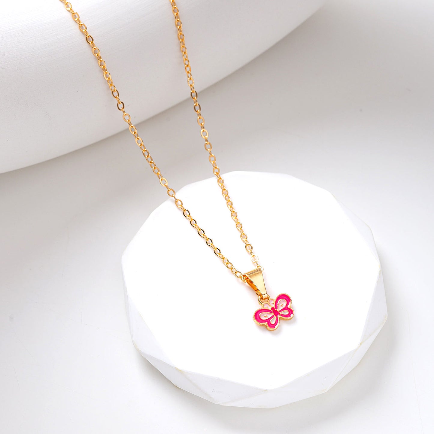 Butterfly Jewellery Set- Pink - Twisty Locks - Kids and Women Hair Accessories, Fashion Clothing and Jewellery India