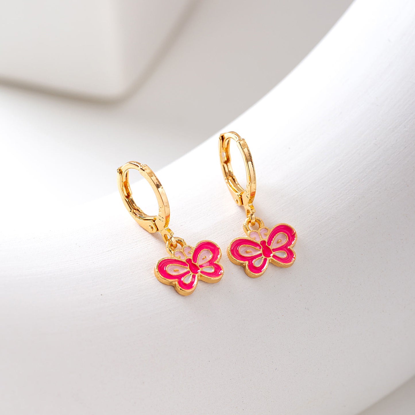 Butterfly Jewellery Set- Pink - Twisty Locks - Kids and Women Hair Accessories, Fashion Clothing and Jewellery India