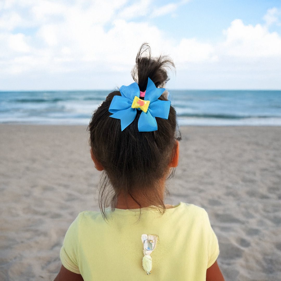 Candy Charms Bow Set – Blue, Green & Lavender Set of 3 - Twisty Locks - Kids and Women Hair Accessories, Fashion Clothing and Jewellery India