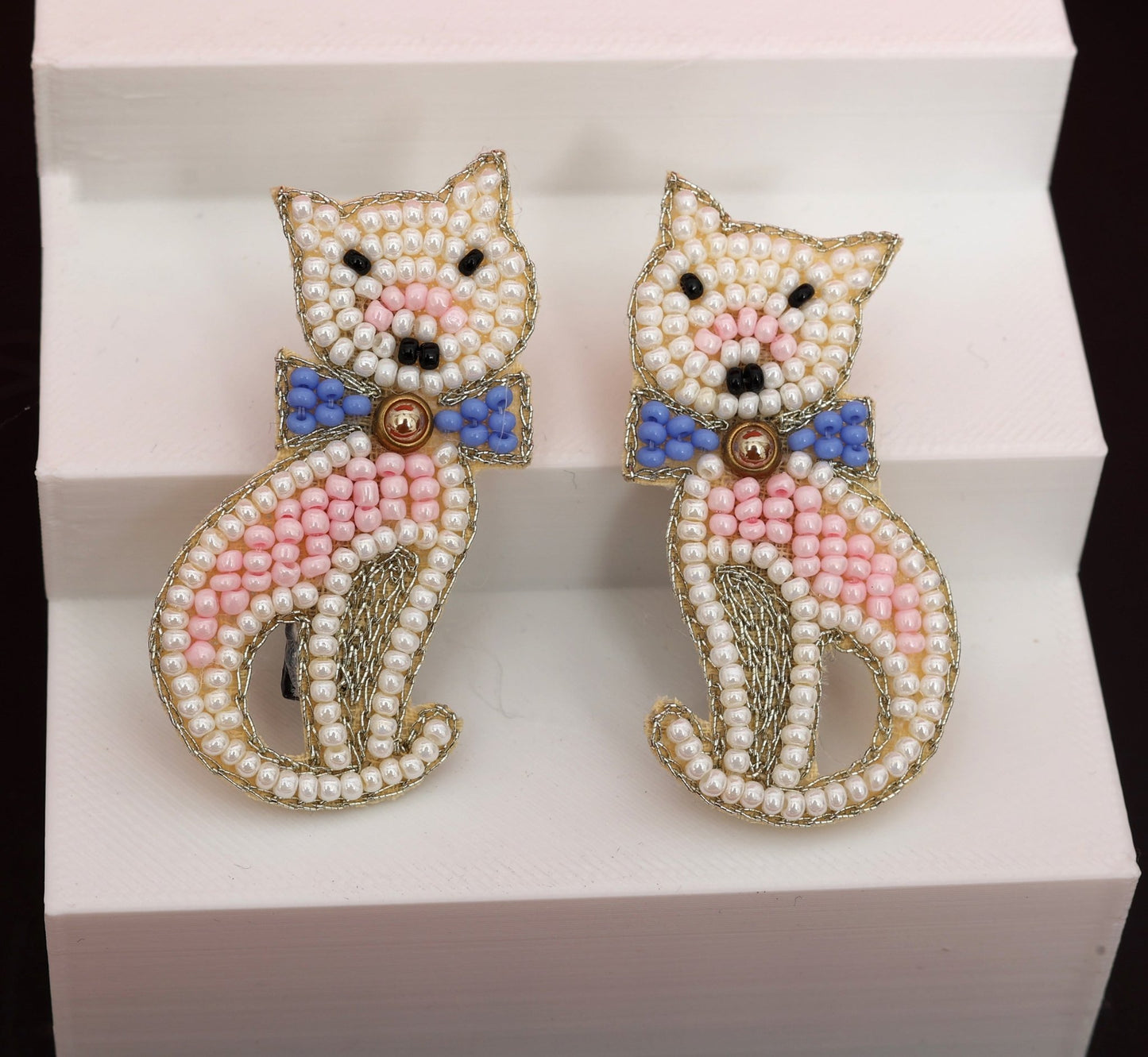 Cat Embroidered Hair Clips Set - Twisty Locks - Kids and Women Hair Accessories, Fashion Clothing and Jewellery India