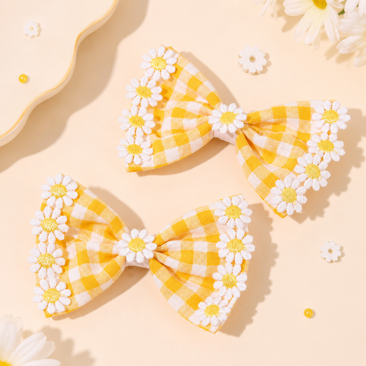 Gingham Hairband and Bows lifestyle – school-ready kids accessories by Twisty Locks