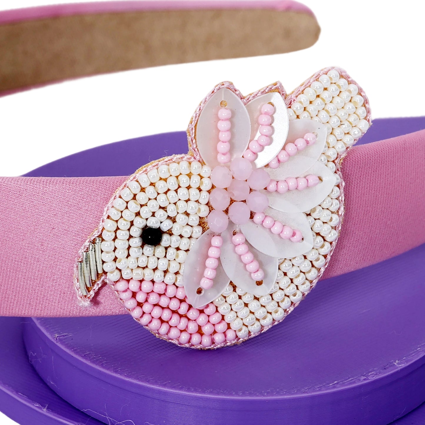 Chidiya Rani Pink Hairband - Twisty Locks - Kids and Women Hair Accessories, Fashion Clothing and Jewellery India