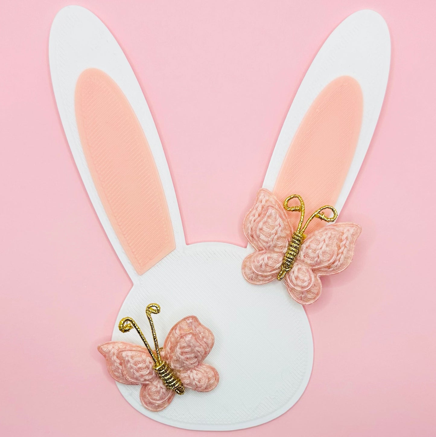Crochet Butterfly Clips - Baby Pink Set of 2 - Twisty Locks - Kids and Women Hair Accessories, Fashion Clothing and Jewellery India