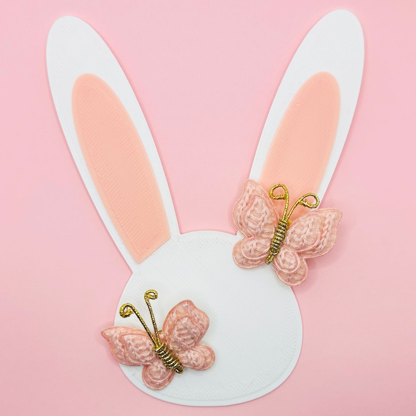 Crochet Butterfly Clips - Baby Pink Set of 2 - Twisty Locks - Kids and Women Hair Accessories, Fashion Clothing and Jewellery India
