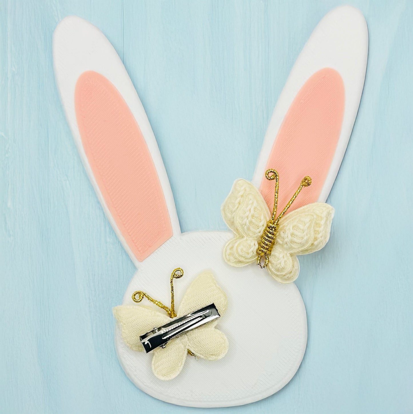Crochet Butterfly Clips - White Set of 2 - Twisty Locks - Kids and Women Hair Accessories, Fashion Clothing and Jewellery India
