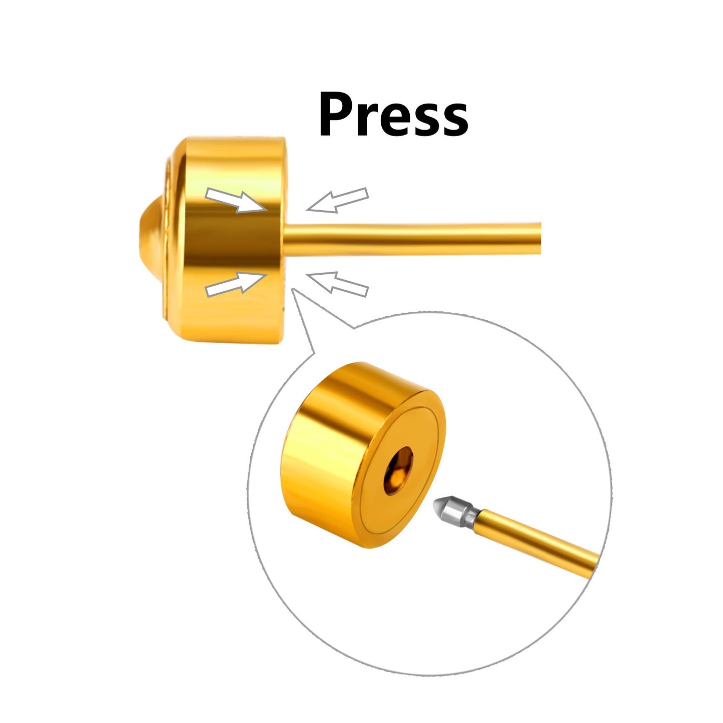 Cute Cherry 18K Gold Plated Children's Earrings - Twisty Locks - Kids and Women Hair Accessories, Fashion Clothing and Jewellery India