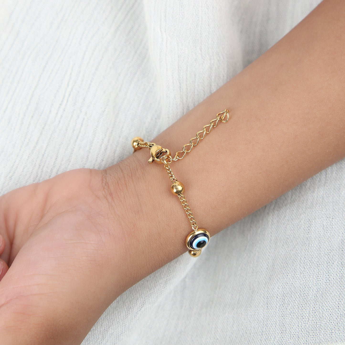 Evil Eye bracelet packaging – gift-ready kids jewellery by Twisty Locks