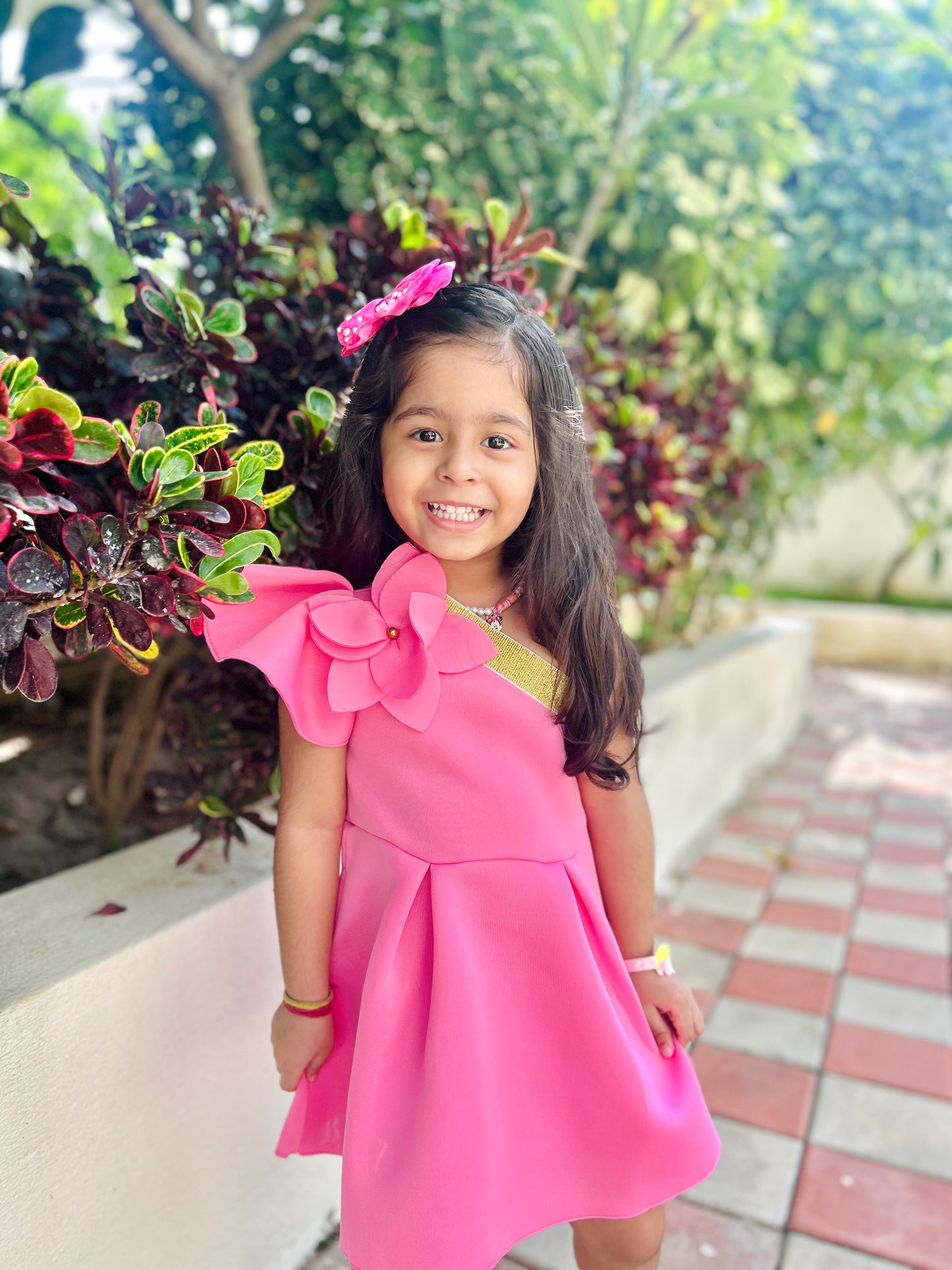 Blush Blossom Dress - Twisty Locks - Kids and Women Hair Accessories, Fashion Clothing and Jewellery India
