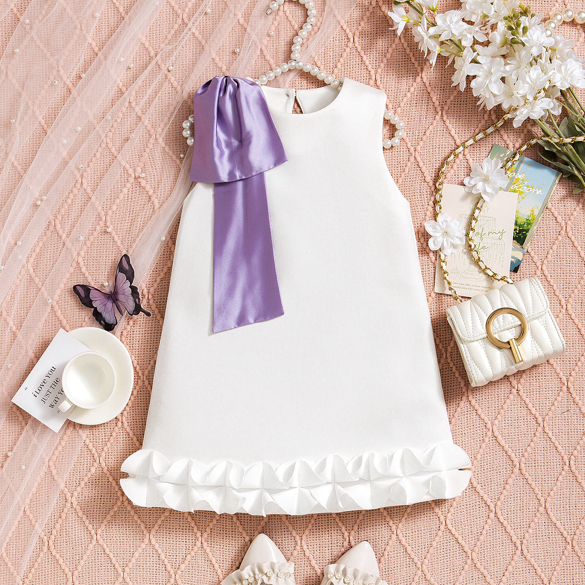 Ivory Charm Dress - Twisty Locks - Kids and Women Hair Accessories, Fashion Clothing and Jewellery India