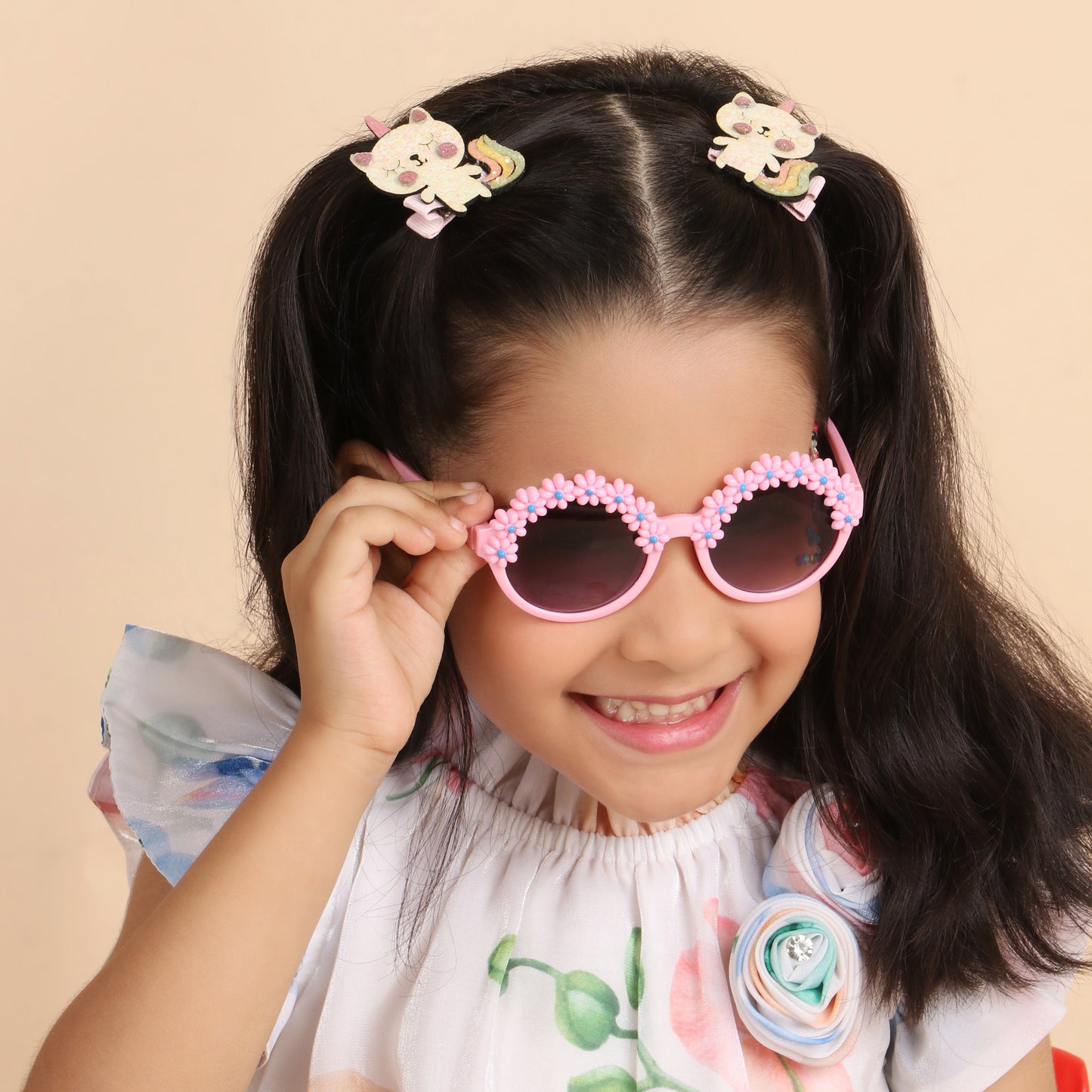 Kitty Unicorn Clips - Set of 2 - Twisty Locks - Kids and Women Hair Accessories, Fashion Clothing and Jewellery India