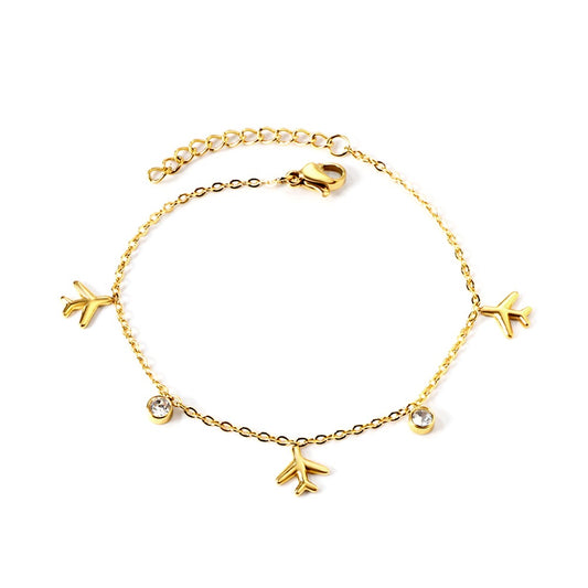 Little Flyer 18K Gold Plated Children's Bracelet - Twisty Locks - Kids and Women Hair Accessories, Fashion Clothing and Jewellery India