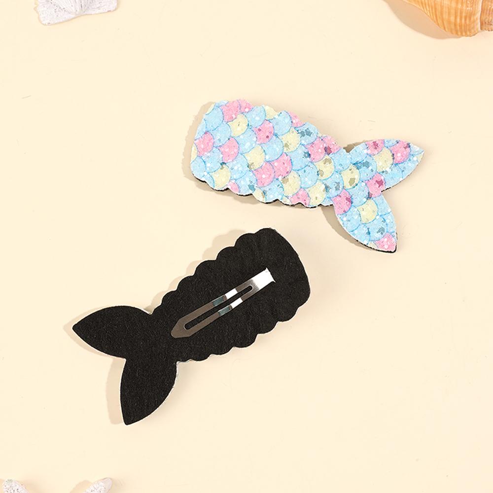 Mermaid Tail Glittery Blue Tic Tac Clips – Set of 2 - Twisty Locks - Kids and Women Hair Accessories, Fashion Clothing and Jewellery India