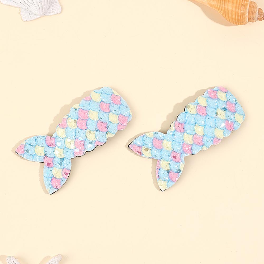 Mermaid Tail Glittery Blue Tic Tac Clips – Set of 2 - Twisty Locks - Kids and Women Hair Accessories, Fashion Clothing and Jewellery India