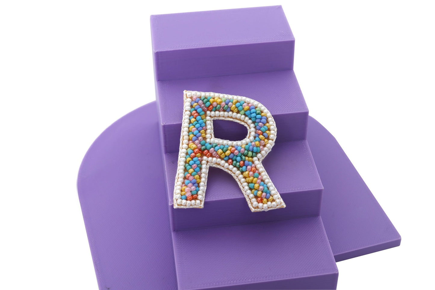 Multicolour Embroidered Alphabet Clip - Twisty Locks - Kids and Women Hair Accessories, Fashion Clothing and Jewellery India
