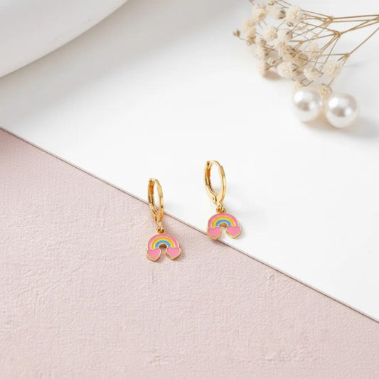 Rainbow Heart 3 Pc Jewellery Set - Twisty Locks - Kids and Women Hair Accessories, Fashion Clothing and Jewellery India