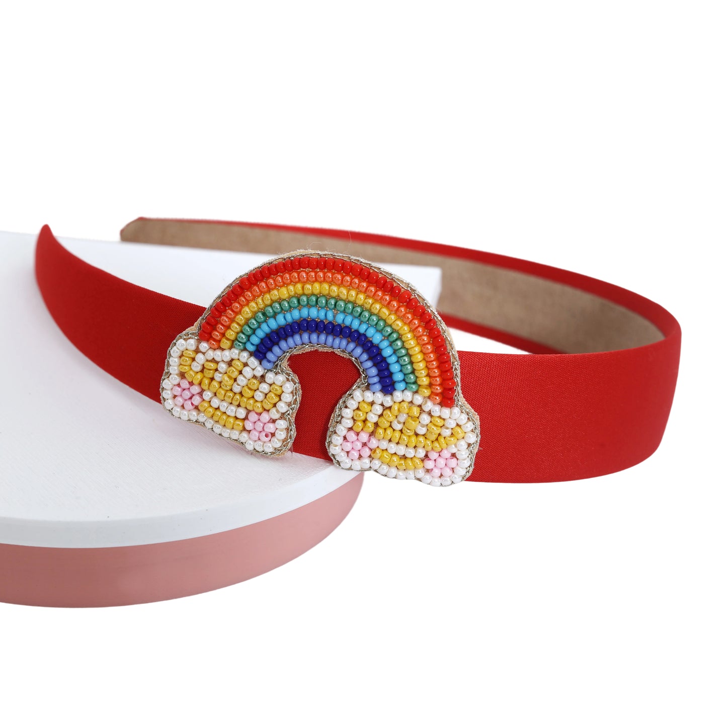 Red Rainbow Hairband - Twisty Locks - Kids and Women Hair Accessories, Fashion Clothing and Jewellery India