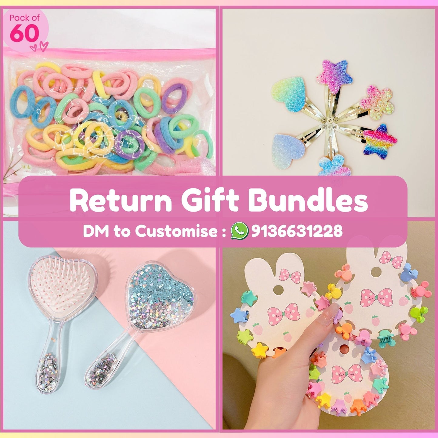 Return Gift Bundle - Twisty Locks - Kids and Women Hair Accessories, Fashion Clothing and Jewellery India