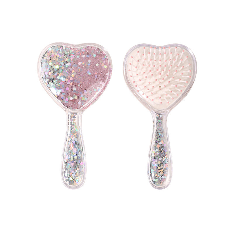 Detangling Hair Brush - Pink Heart - Twisty Locks - Kids and Women Hair Accessories, Fashion Clothing and Jewellery India