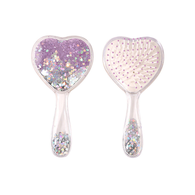 Detangling Hair Brush - Purple Heart - Twisty Locks - Kids and Women Hair Accessories, Fashion Clothing and Jewellery India