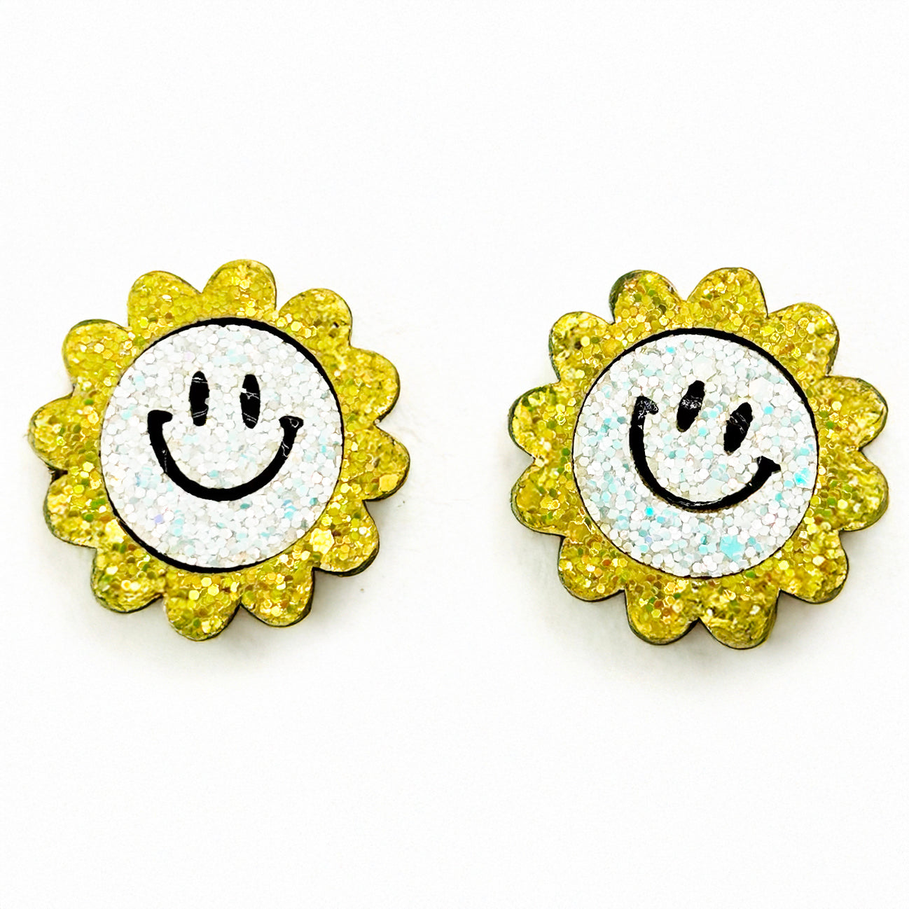 Smiling Sunflower Clips - Set of 2 - Twisty Locks - Kids and Women Hair Accessories, Fashion Clothing and Jewellery India