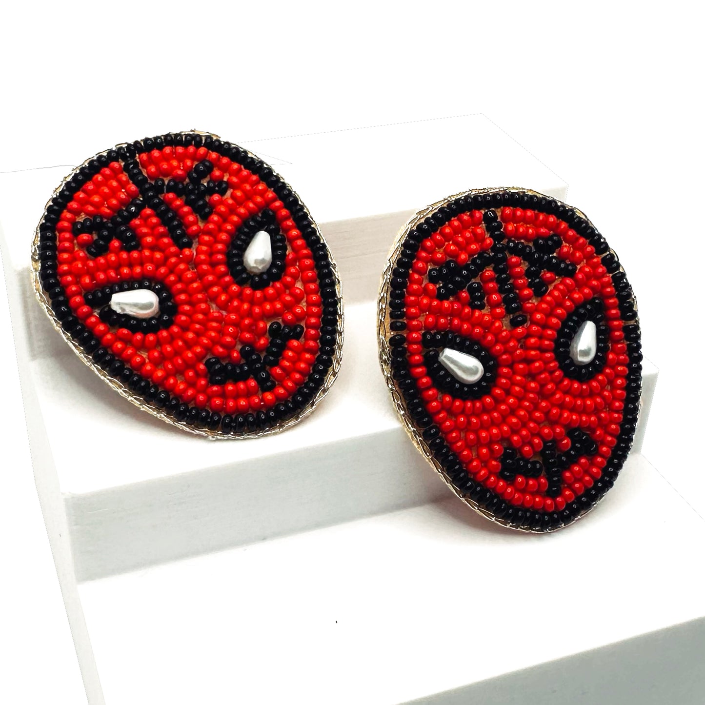 Spidey Man Embroidered Hair Clips - Set of 2 - Twisty Locks - Kids and Women Hair Accessories, Fashion Clothing and Jewellery India