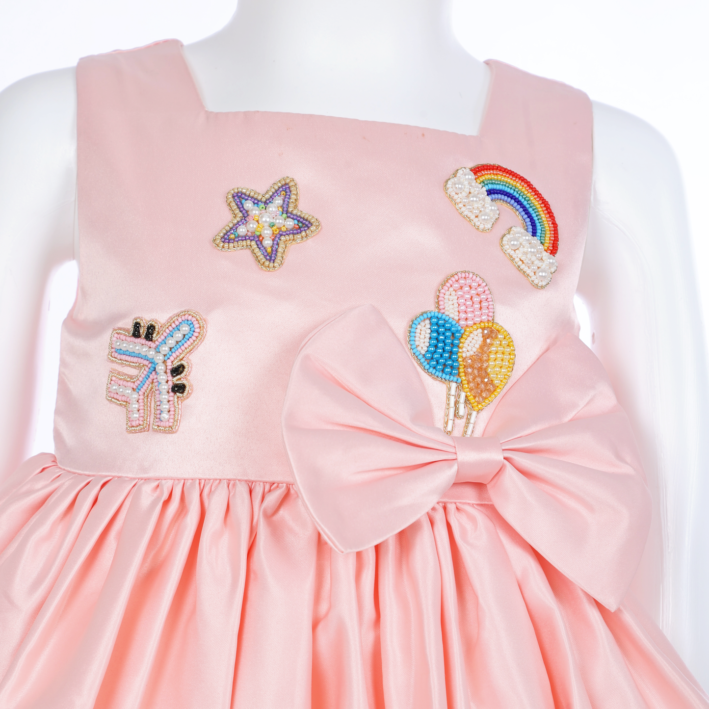 Twinkle Stars – Pink Sky Dress - Twisty Locks  - Kids and Women Hair Accessories, Fashion Clothing and Jewellery India