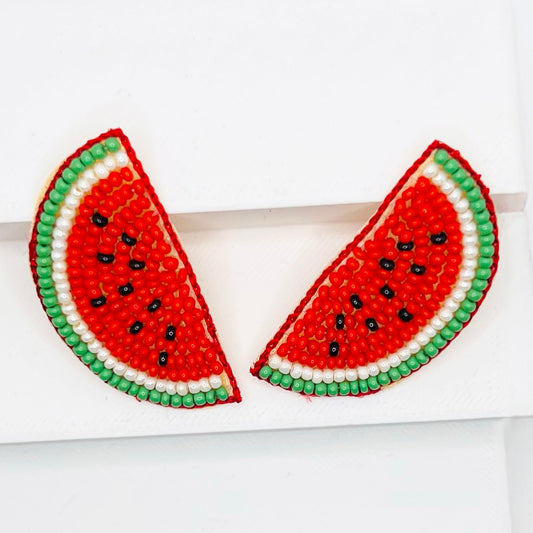 Watermelon Embroidered Hair Clips Set - Twisty Locks - Kids and Women Hair Accessories, Fashion Clothing and Jewellery India