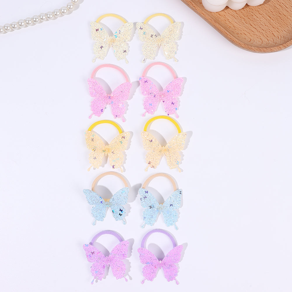 Sparkle Butterfly Hair Ties packaging – gift-ready kids hair accessories by Twisty Locks