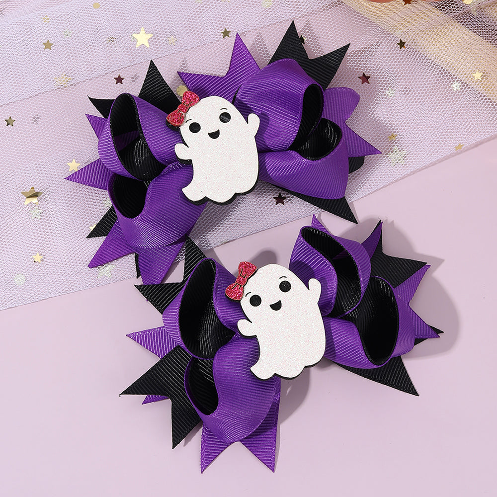 Spooky Cute Ghost Hair Bow - Set of 2