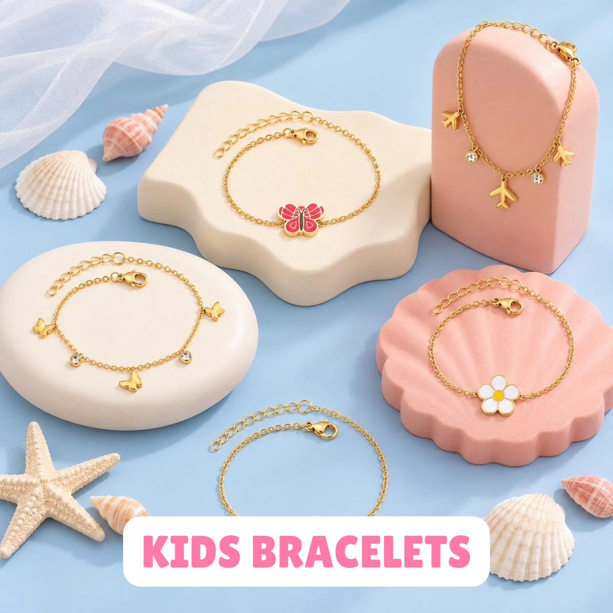 18K Plated Kids Bracelets