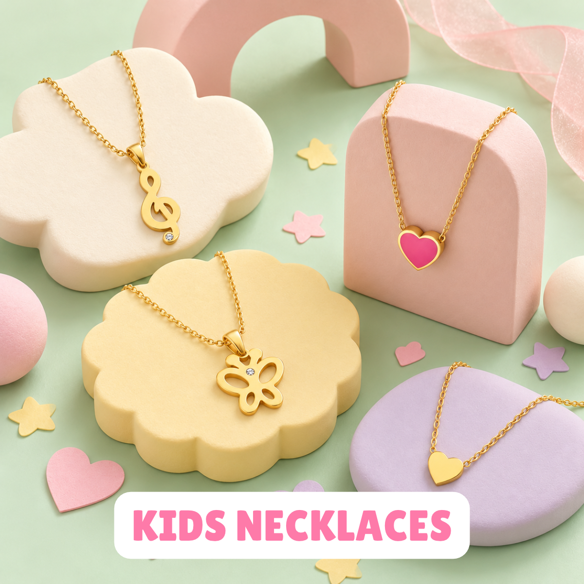 18K Plated Kids Necklaces