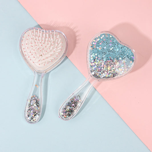Detangling Hair Brush - Blue heart - Twisty Locks  - Kids and Women Hair Accessories, Fashion Clothing and Jewellery India