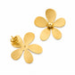 Big Daisy Stud 18K Gold-Plated Earrings