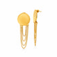 Disc & Chain Tassel 18K Gold-Plated Earrings