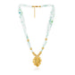 Monstera Leaf Ribbon Bead 18K Gold-Plated Necklace