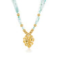 Monstera Leaf Ribbon Bead 18K Gold-Plated Necklace